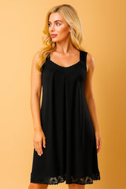 Silver modal sleepwear – relaxed, breathable nightgown for home comfort