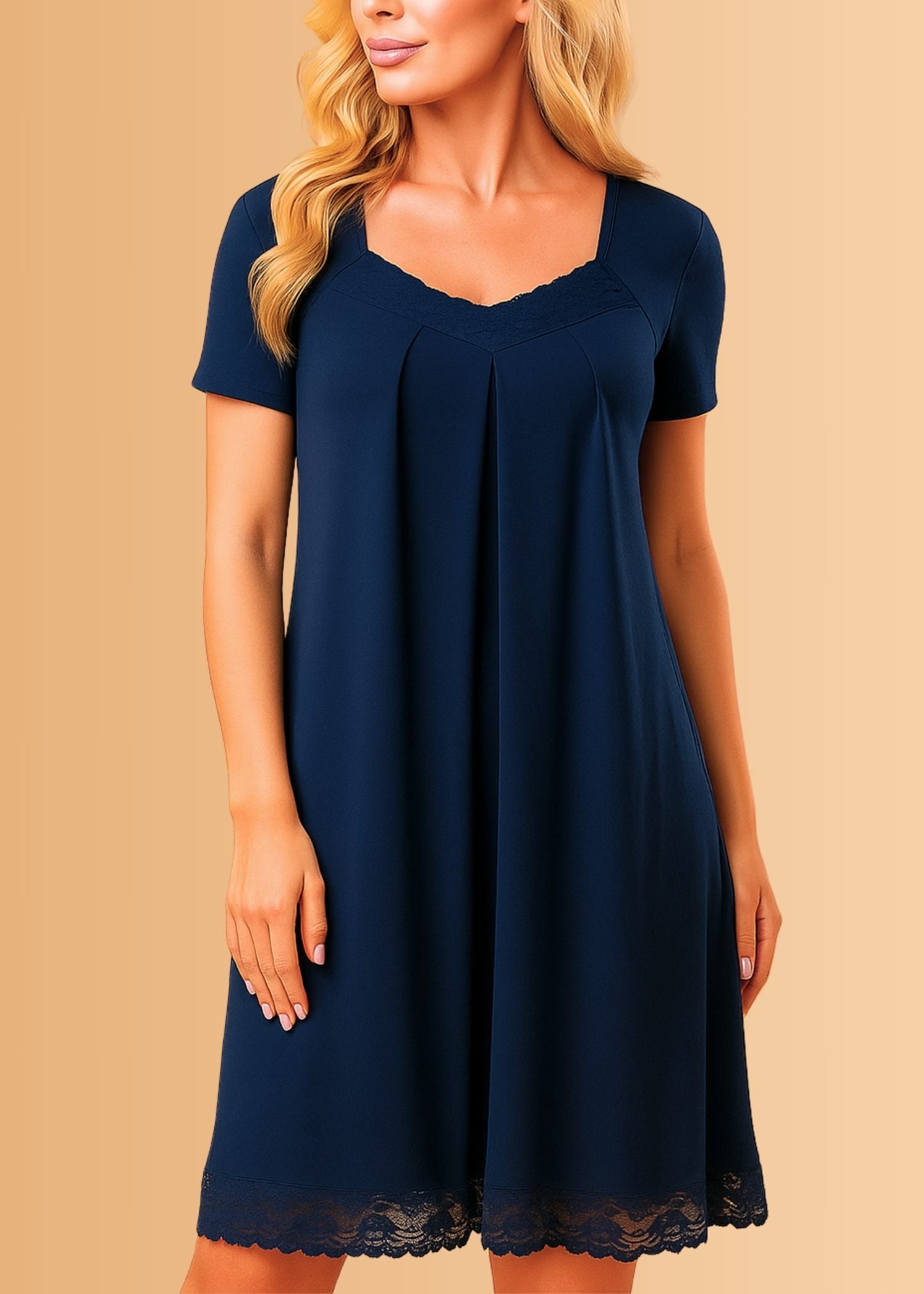 Stylish Nightgowns Laura Short Sleeve