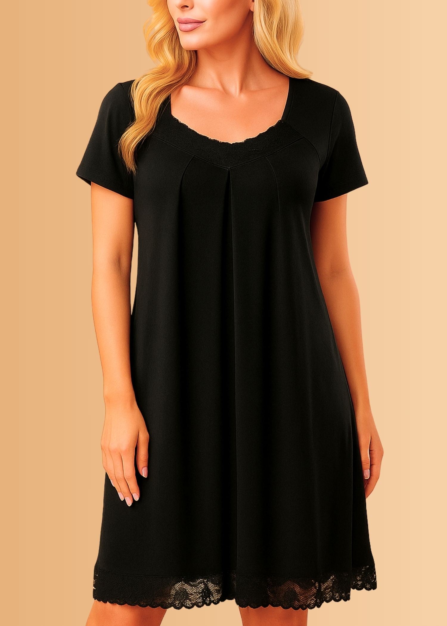 Stylish Nightgowns Laura Short Sleeve