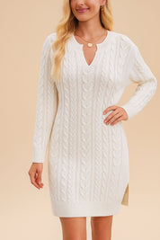 Women’s sweater dresses in soft knits with long sleeves — cozy, figure-flattering styles for cool days.