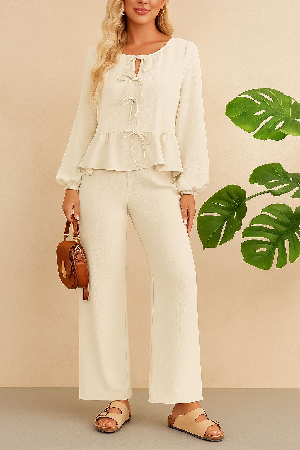 Women’s two-piece sets (co-ords) — soft-knit lounge sets, vest-and-pants and top-and-shorts for easy outfits.