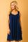 Navy modal nightgown – elegant, lightweight loungewear dress