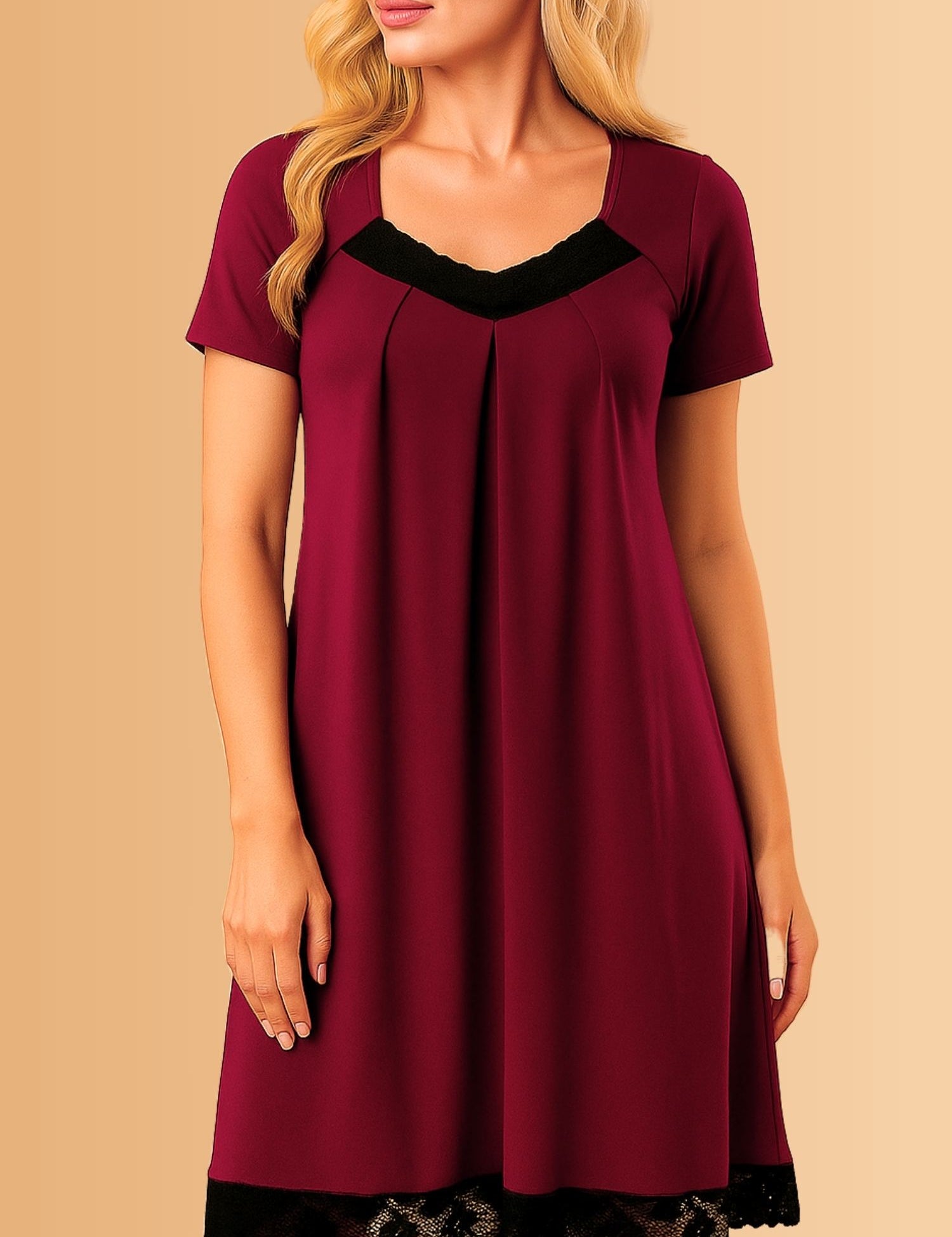 Stylish Nightgowns Laura Short Sleeve