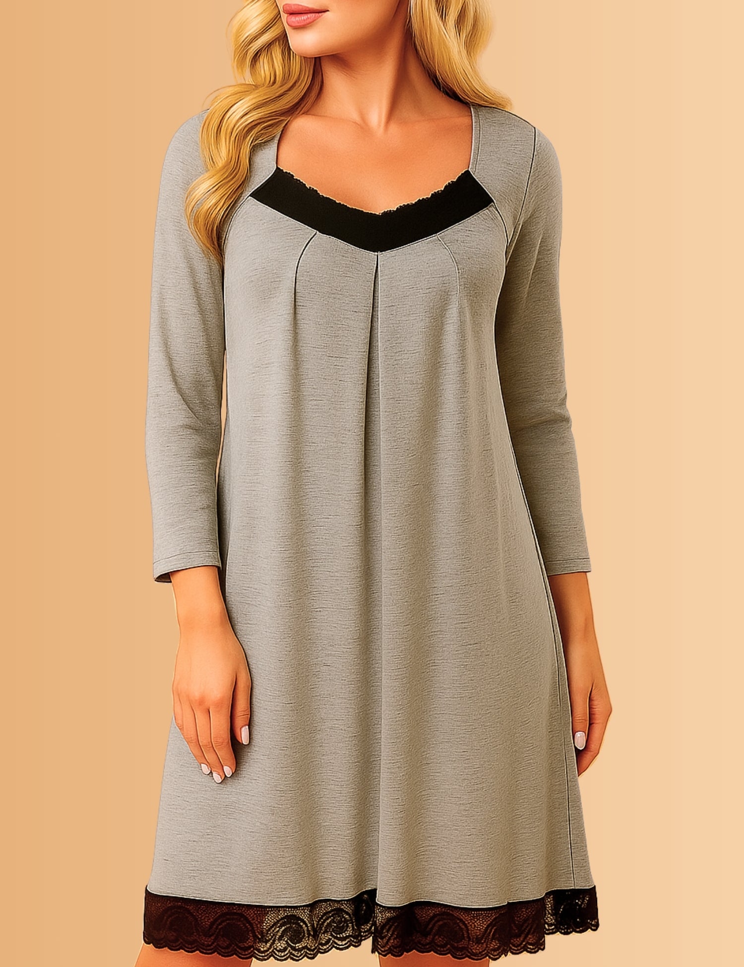 Stylish Nightgowns Laura Long Sleeve