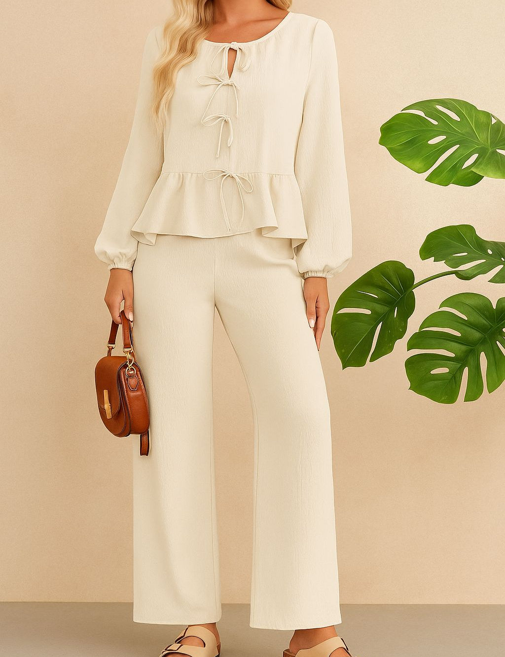 Women’s two-piece sets (co-ords) — soft-knit lounge sets, vest-and-pants and top-and-shorts for easy outfits.