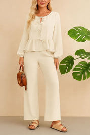 Women’s two-piece sets (co-ords) — soft-knit lounge sets, vest-and-pants and top-and-shorts for easy outfits.
